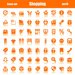 icons orange shopping reflex