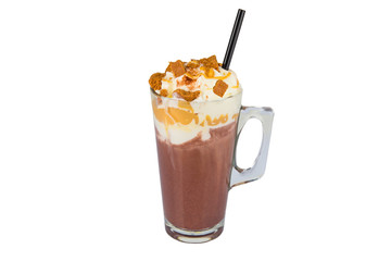 Kakaobecher mit Strohhalm