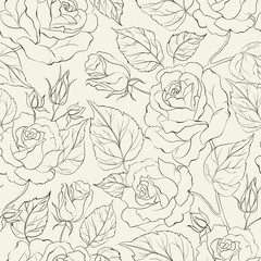 Little Rose seamless background.