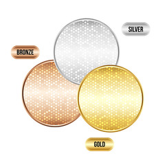 Set of luxury metallic backgrounds