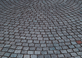 The stone pavement