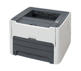 Laser printer isolated with clipping path