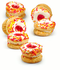 cookies on a white background