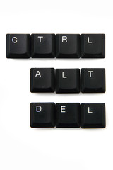 keyboard keys - ctrl, alt, del