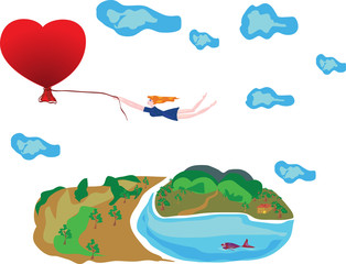 Flight of in the love.