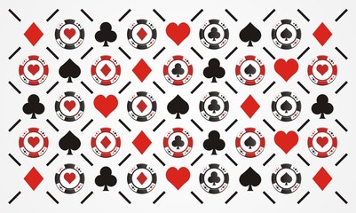 poker chip pattern