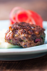 Closeup von Frikadellen