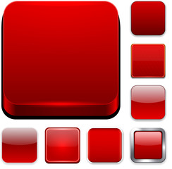 Square red app icons.