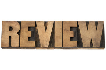 review typography in wood type