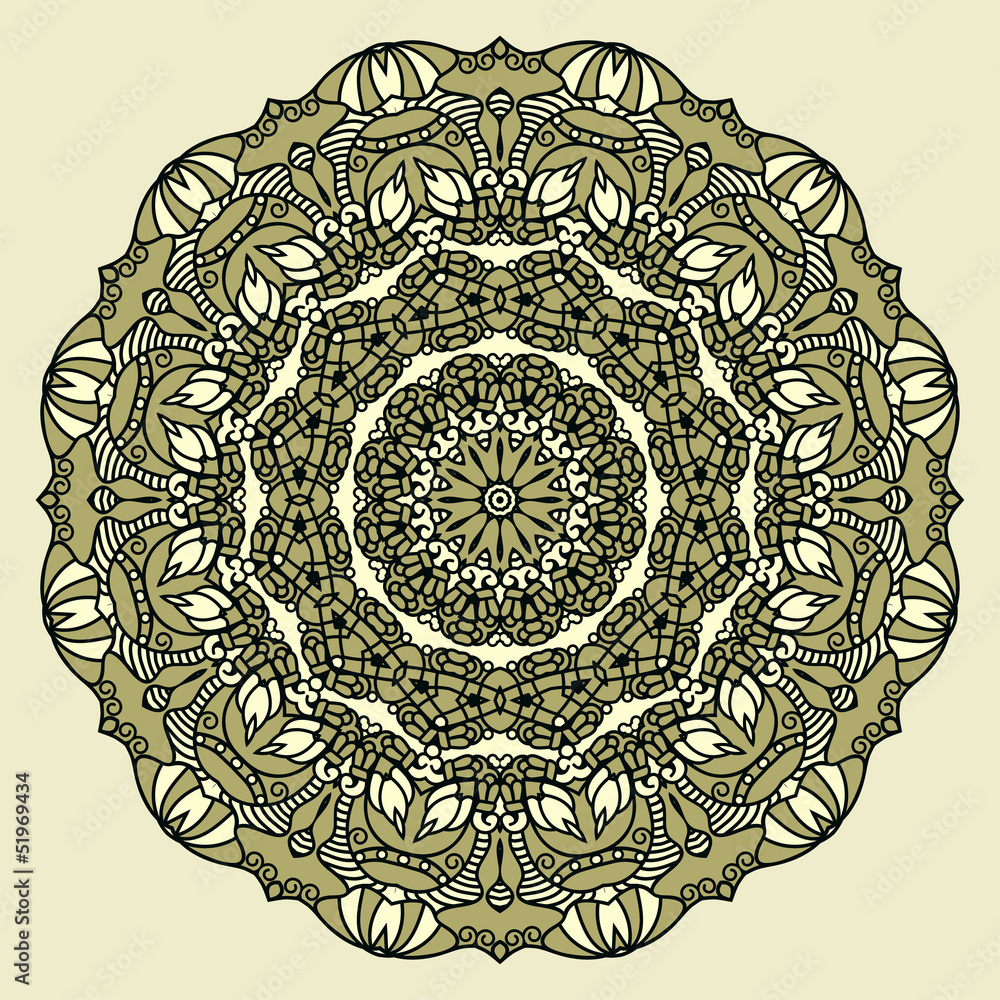 Aufkleber vector round decorative design element