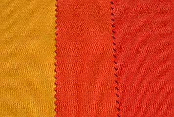 Textura de tela en colores amarillo y naranja