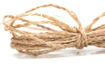 rope on a white background