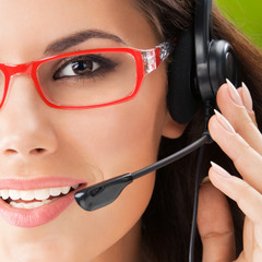 Support phone operator in headset