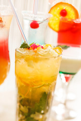 cocktails in the bar