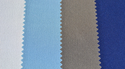Textura de tela en colores blanco, azul y gris