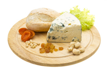 Slice of blue cheese
