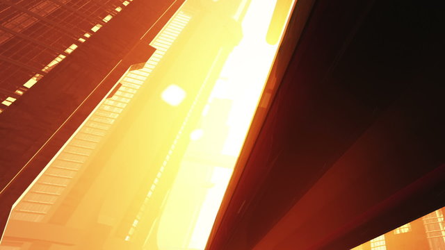 Future City Traffic 3D animation