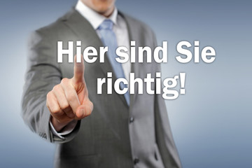 hier sind sie richtig