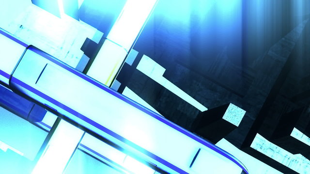 Future City Traffic 3D animation