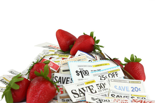 Coupons With Sweet Strawberries