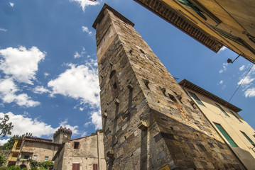 Fototapeta na wymiar Vicopisano (Pisa) - Medieval tower