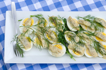 Egg with herring