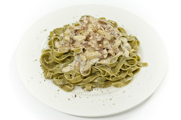 Tallarines a la carbonara