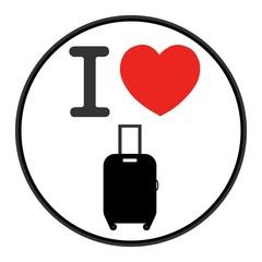 J'aime : Valise de voyage