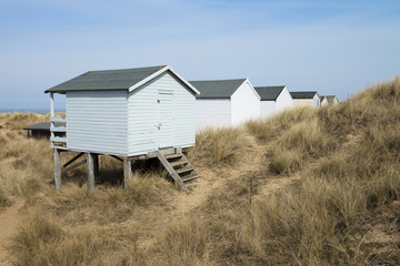Beach Huts at Hunstanton, Norfolk, UK.