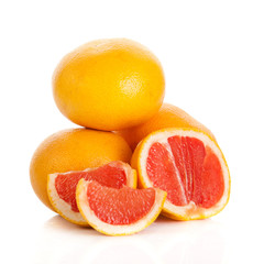 Naklejka na ściany i meble grapefruits. grapefruit isolated on white background