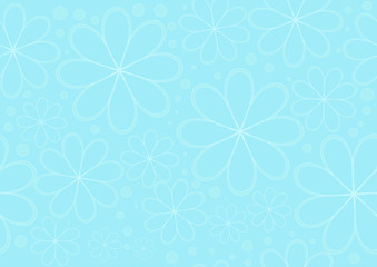 The vector blue flower background