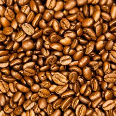 Brown coffee, background texture. roasted coffee beans. Brown co