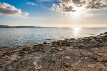 Fototapeta premium San Antonio coastline in Ibiza