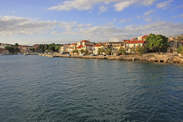 Fototapeta na wymiar Waterfront of Hvar town, Hvar island, Croatia