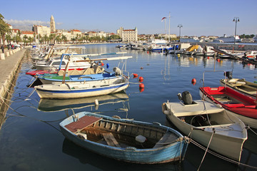 Fototapeta premium City harbor, Split, Croatia