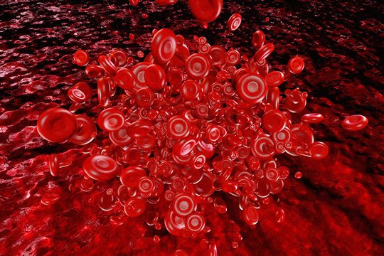 Blood cells - 3D Rendering