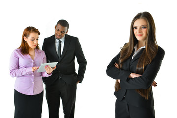 Business Woman and Team