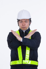 工事現場の警備員