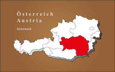 Österreich Steiermark hervorgehoben