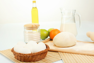 Different products to make bread