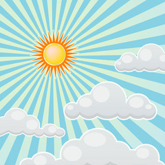 sun and cloud