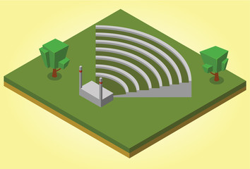 isometric amphitheater