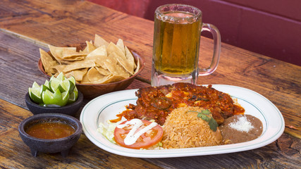 Mexican meat platter