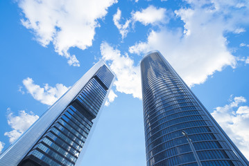 Fototapeta na wymiar Modern buildings.Office buildings against the blue sky.