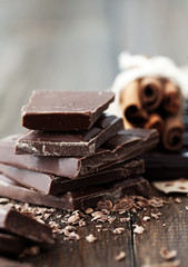 Chocolate and cinnamon