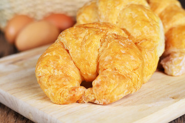 fresh french croissant