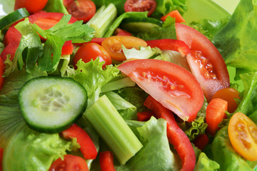 salad with vegetable