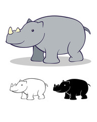 Rhinoceros cartoon