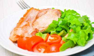 meat with vegetable