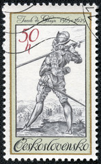stamp printed in Czechoslovakia, shows bodyguard of Rudolf II